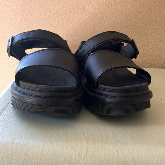 Dr. Martens Voss Leather Strap Sandals Smooth Black Hydro US 8 - Picture 6 of 7